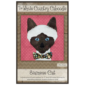 Siamese Cat Precut Fused Appliqué Pack