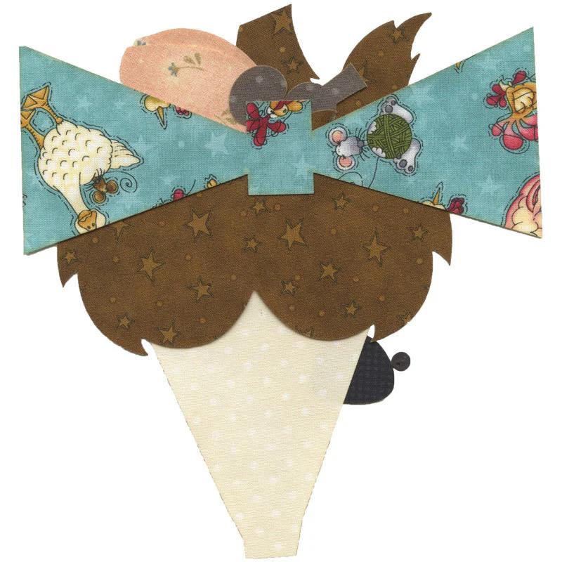 Siamese Bowtie Cat Precut Fused Appliqué Pack