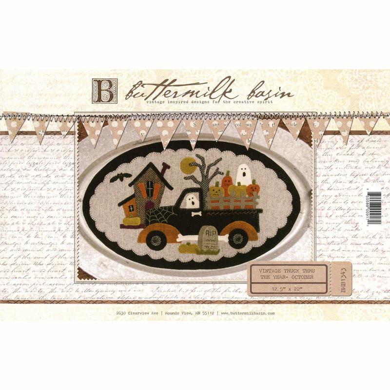 Vintage Truck Through the Year Pattern - October