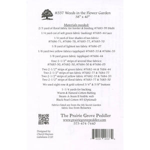 Weeds in the Flower Garden Pattern