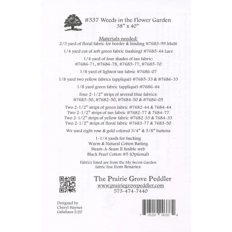 Weeds in the Flower Garden Pattern