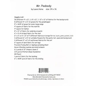 Mr. Peabody (The Grasshopper) Collage Pattern