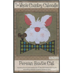 Persian Bowtie Cat Precut Fused Appliqué Pack