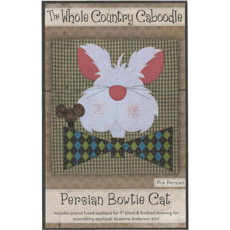 Persian Bowtie Cat Precut Fused Appliqué Pack