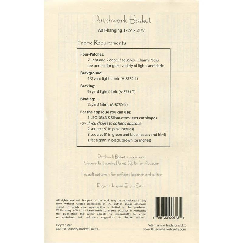 Patchwork Basket Wall Hanging Pattern