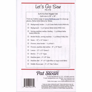 Let's Go Sew by Pat Sloan
