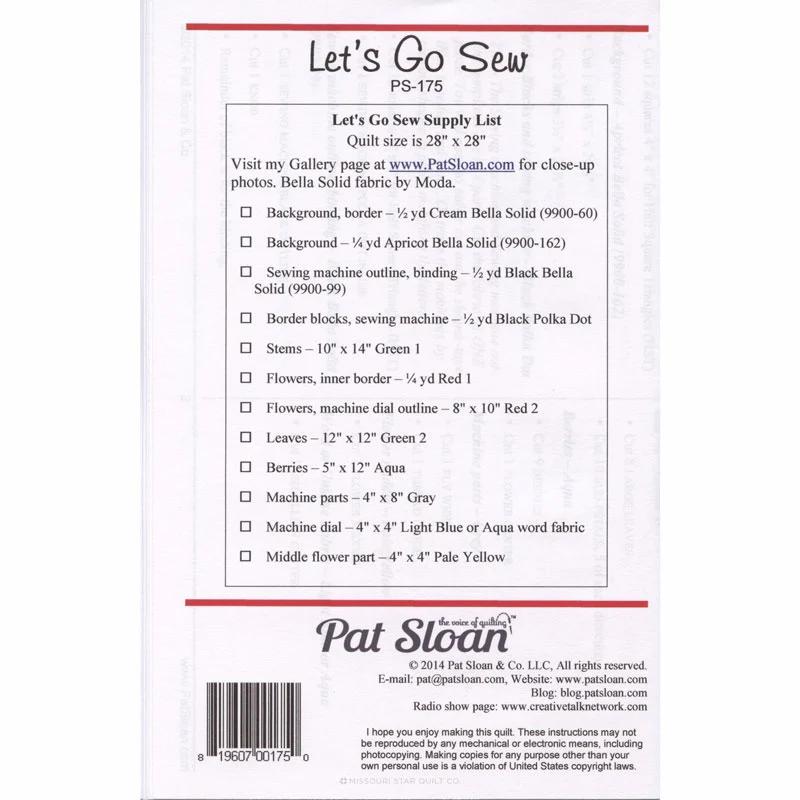 Let's Go Sew by Pat Sloan