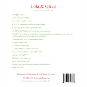 Lola and Olive Pattern