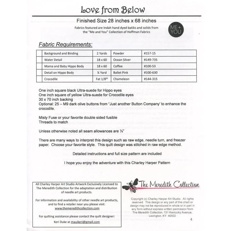 Love from Below Pattern