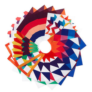 Missouri Star Iron-on Patchwork Quilt Blocks - 5" x 5" Bright 20pk