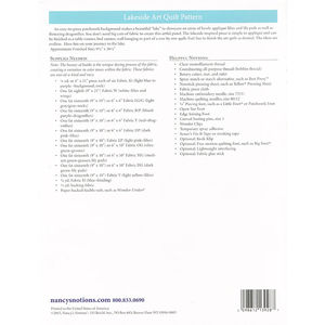 Lakeside Art Quilt Pattern