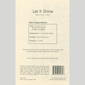 Let It Shine Quilt Pattern