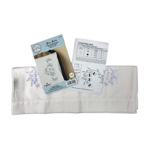Blue Bells Embroidery Pillowcase Set
