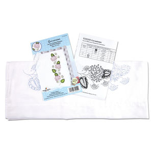 Geraniums Embroidery Pillowcase Set