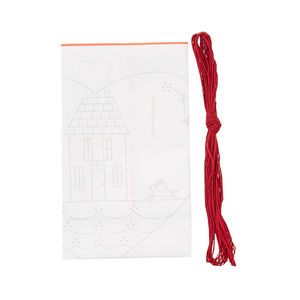 Home Sweet Home Redwork Embroidery Kit