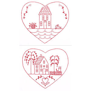 Home Sweet Home Redwork Embroidery Kit