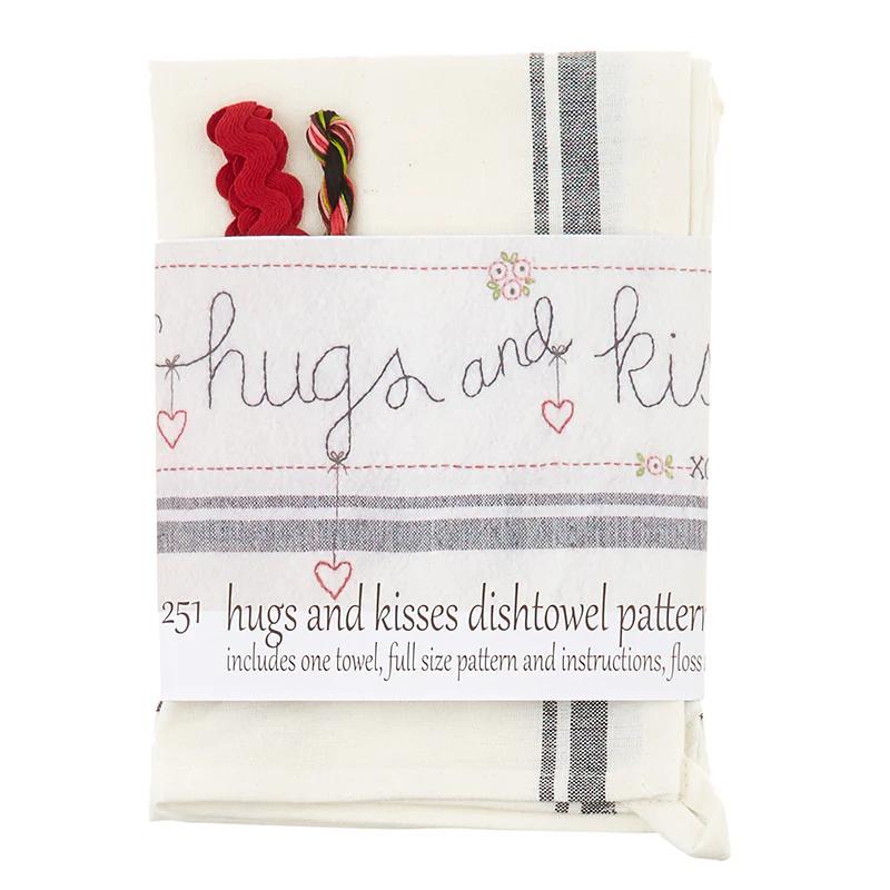 Valentine Embroidered Dishtowel Kit