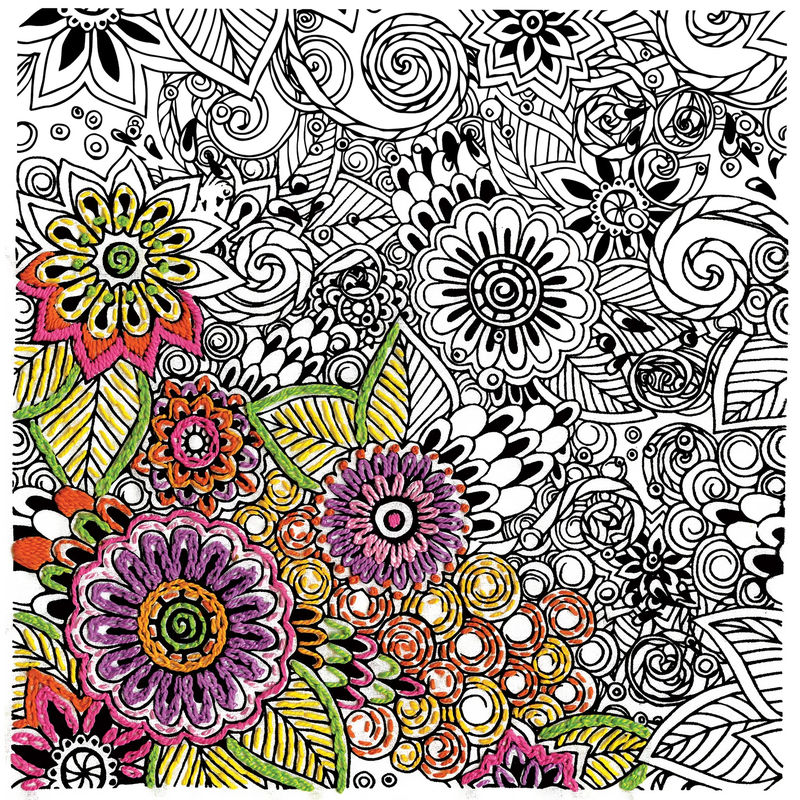 Zenbroidery Small Floral Embroidery Kit