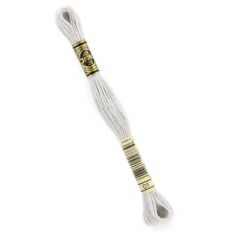 DMC Embroidery Floss - 01 White Tin