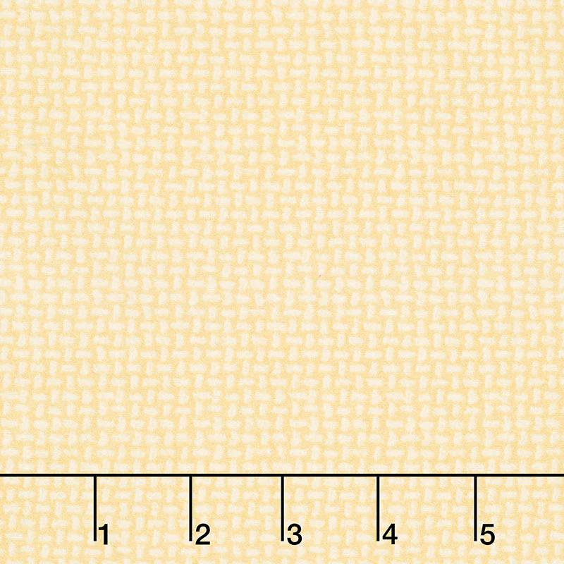 Woolies Flannel - Basket Weave Yellow Yardage