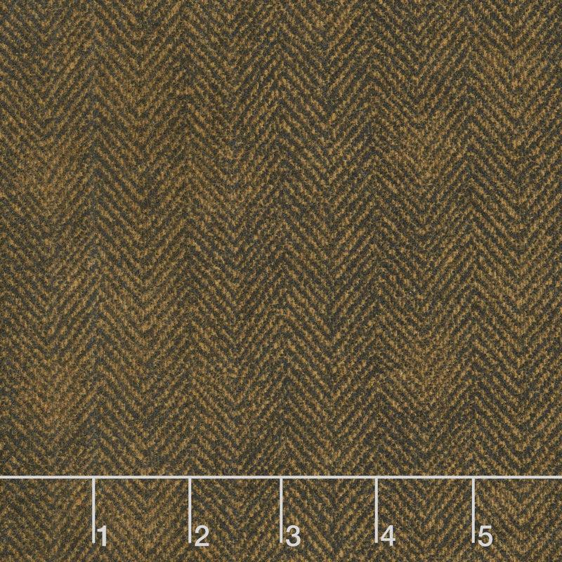 Woolies Flannel - Herringbone Brown Yardage