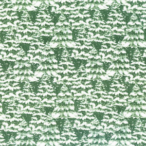 Winter Forest - Trees Green Yardage
