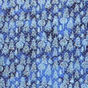 Winter Sky Batiks - Trees Universe Yardage