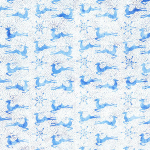 Winter Sky Batiks - Deer Snow Shaved Ice Yardage