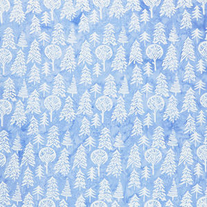 Winter Sky Batiks - Trees Frozen Pond Yardage