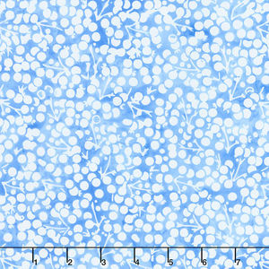 Winter Sky Batiks - Berries Lake Blue Yardage