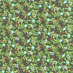 Winter Wonder - Floral Charcoal Yardage