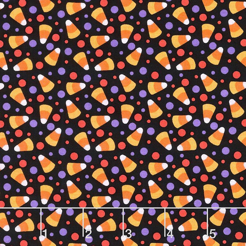 Witchful Thinking - Candy Corn Black Yardage