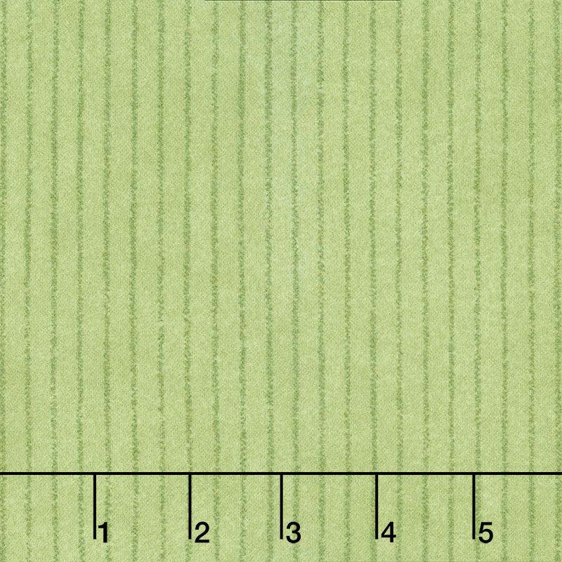 Woolies Flannel - Stripe Light Green Yardage