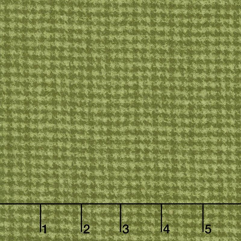 Woolies Flannel - Houndstooth Green Yardage