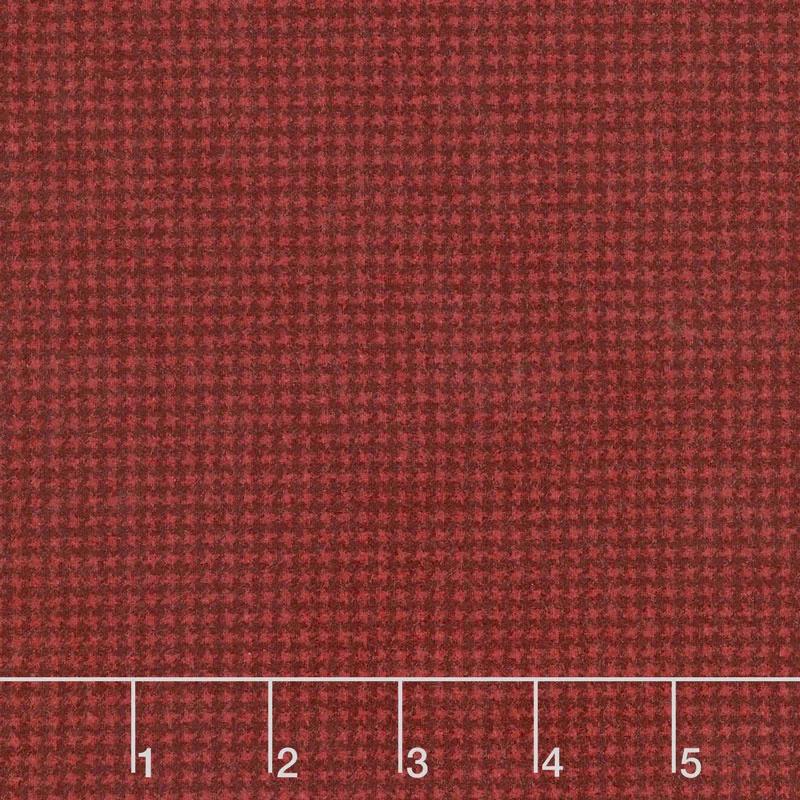 Woolies Flannel - Weave Dark Red Yardage