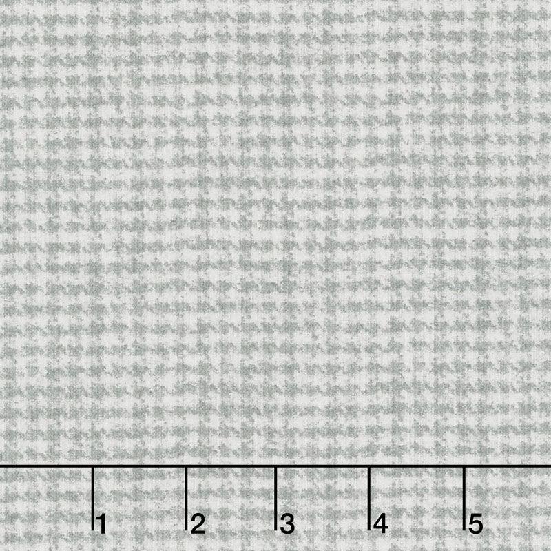 Woolies Flannel - Houndstooth Grey Yardage