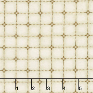 Woolies Heritage Flannel - Shirting Plaid Cream/Brown Yardage