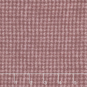 Woolies Flannel - Houndstooth Mauve Yardage