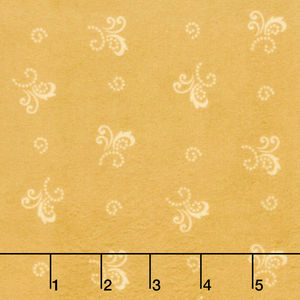 Woolies Heritage Flannel - Little Fancy Yellow Yardage