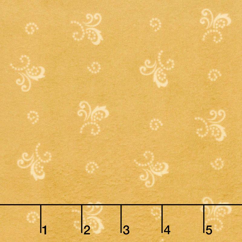 Woolies Heritage Flannel - Little Fancy Yellow Yardage