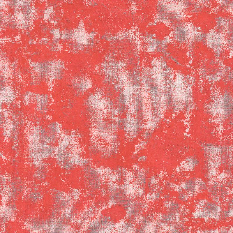 Winter's Grandeur 8 - Silver Texture Blender Scarlet Metallic Yardage