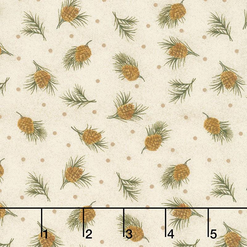 Winterberry - Dotted Pine Parchment Yardage