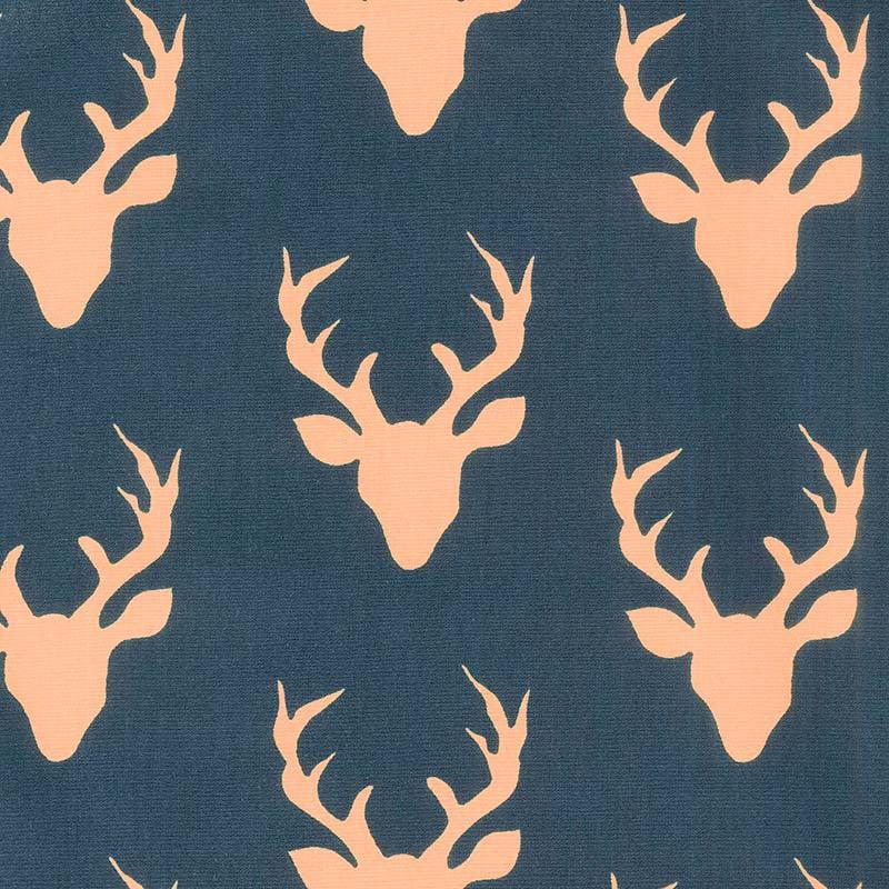 Woodlands - Fusions Buck Forest Navy Yardage
