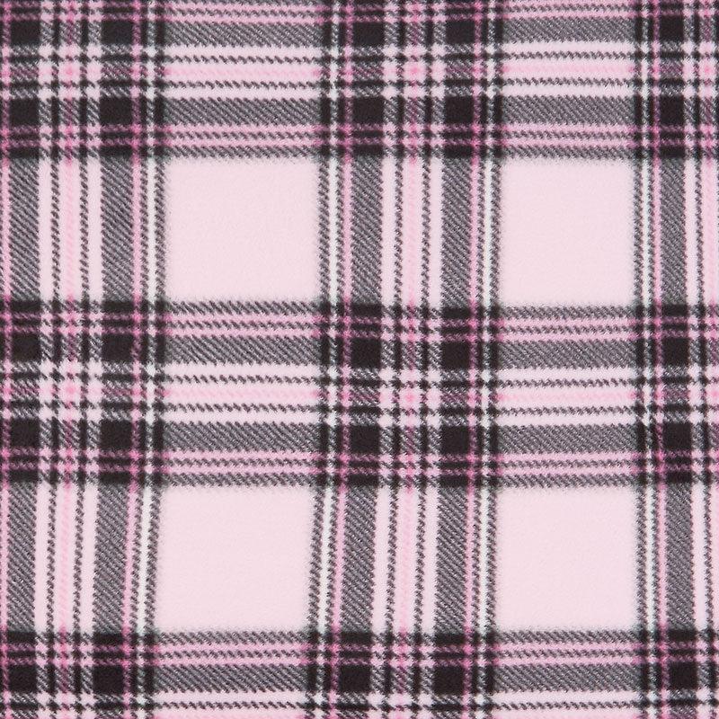 Winterfleece Prints - Stewart Plaid Light Pink Yardage