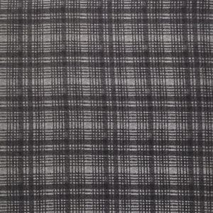 Woolies Flannel - Black Plaid Yardage