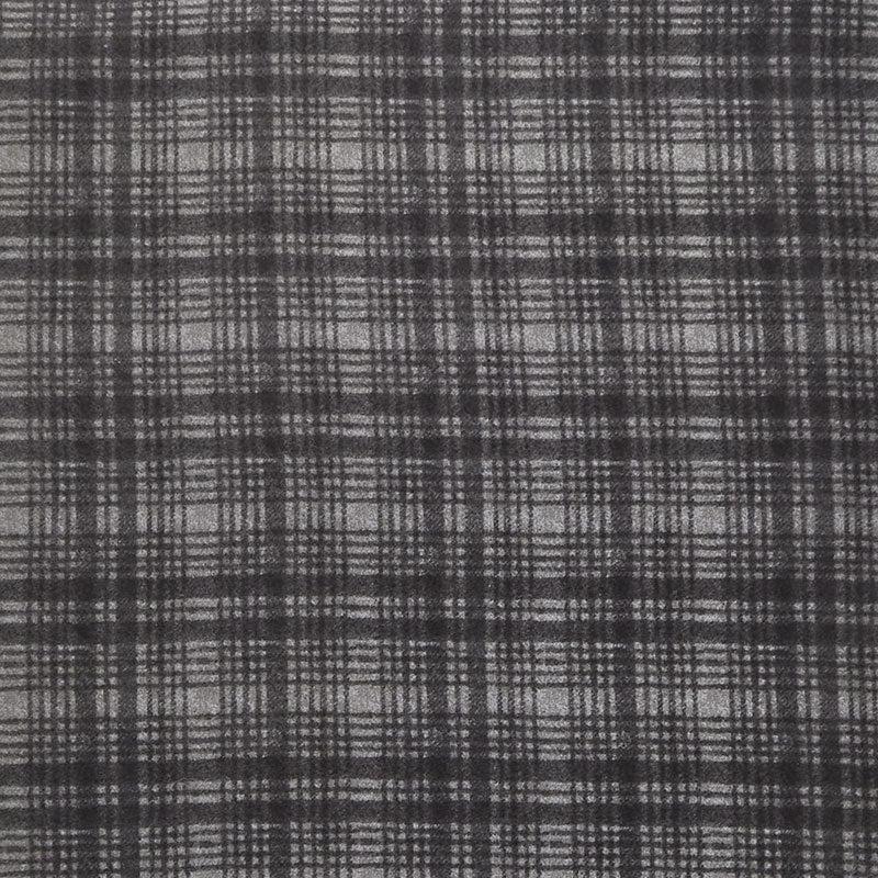 Woolies Flannel - Black Plaid Yardage