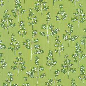 Winter Shimmer 2 - Berries Branches Holly Pearlized Yardage