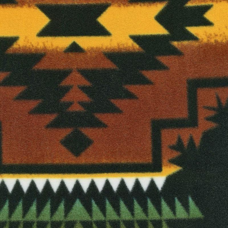 Winterfleece Prints Southwest - Windrunner Black Fleece Yardage