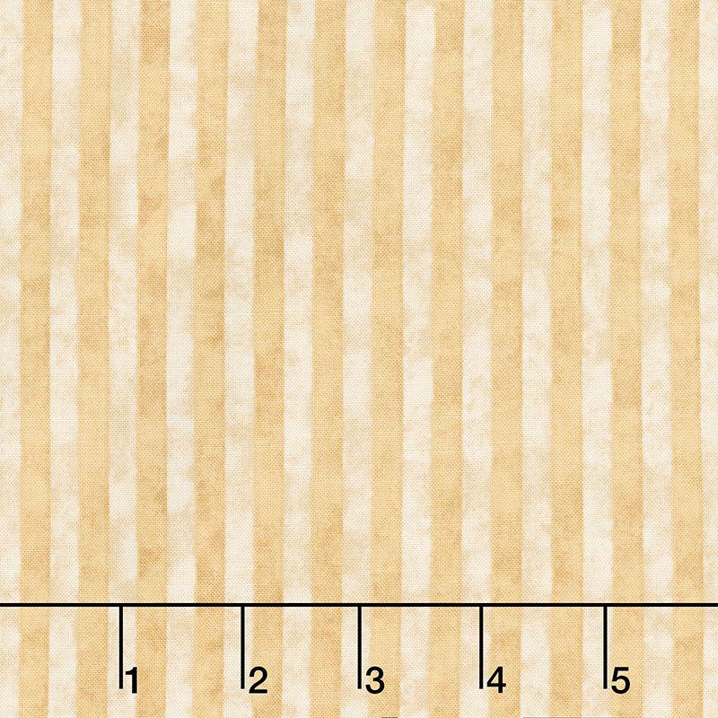 Winterberry - Textured Stripe Honey Cream Yardage