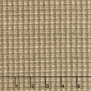 Woolies Flannel - Brown Check Flannel Yardage